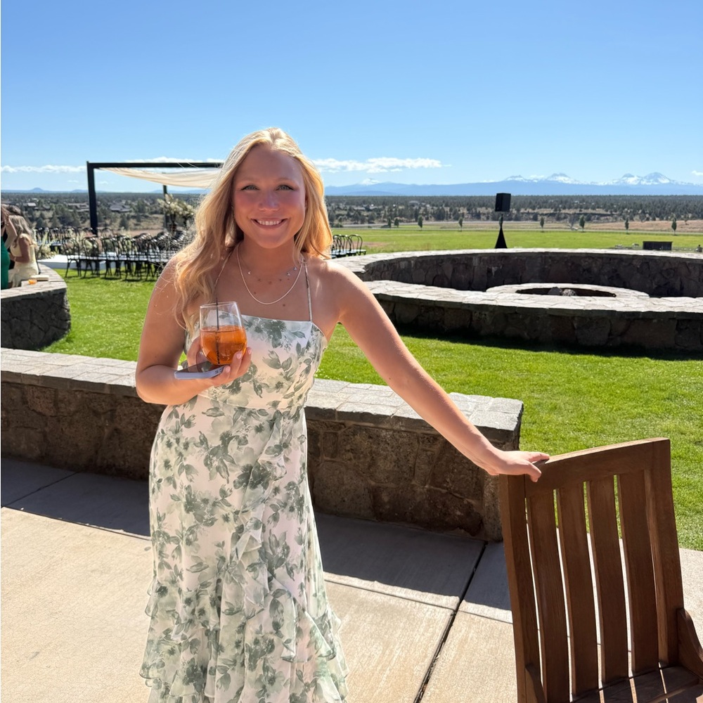 Windsor Green Floral Maxi Dress